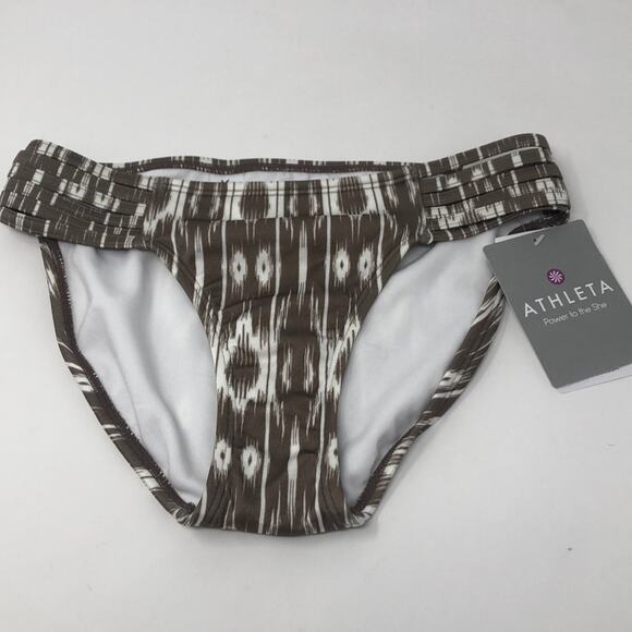 NWT Athleta Aqualuxe print strappy bikini bottoms - Picture 1 of 7